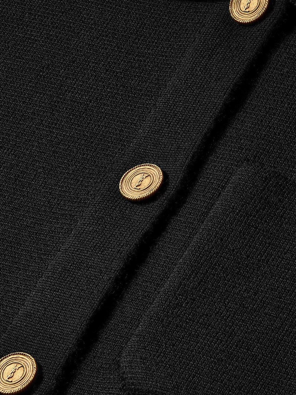 Saint laurent Saint Laurent Women Polo Cardigan In Wool