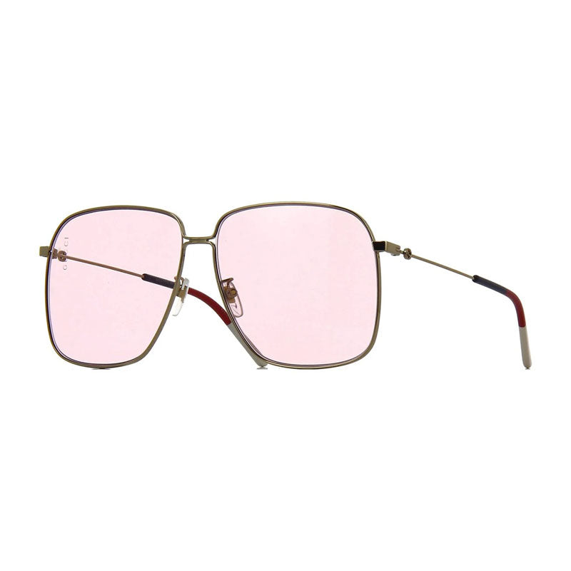 Gucci Sunglasses Square Full Rim, Black Frame and Grey Gradient Lens GG0394S001