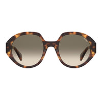 Moschino Sunglasses Round Full Rim, Havana Frame and Green Gradient Lens MOS126/S005L9K