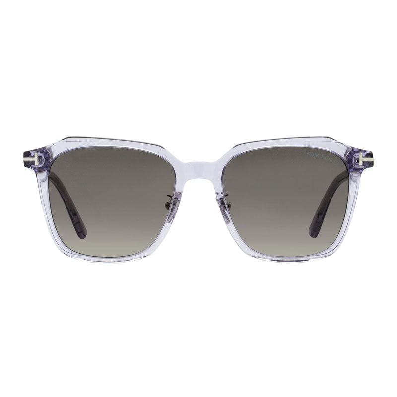 Tom Ford Sunglasses Square Full Rim, Transparent Grey Frame and Smoke Gradient Lens FT0971-K20B