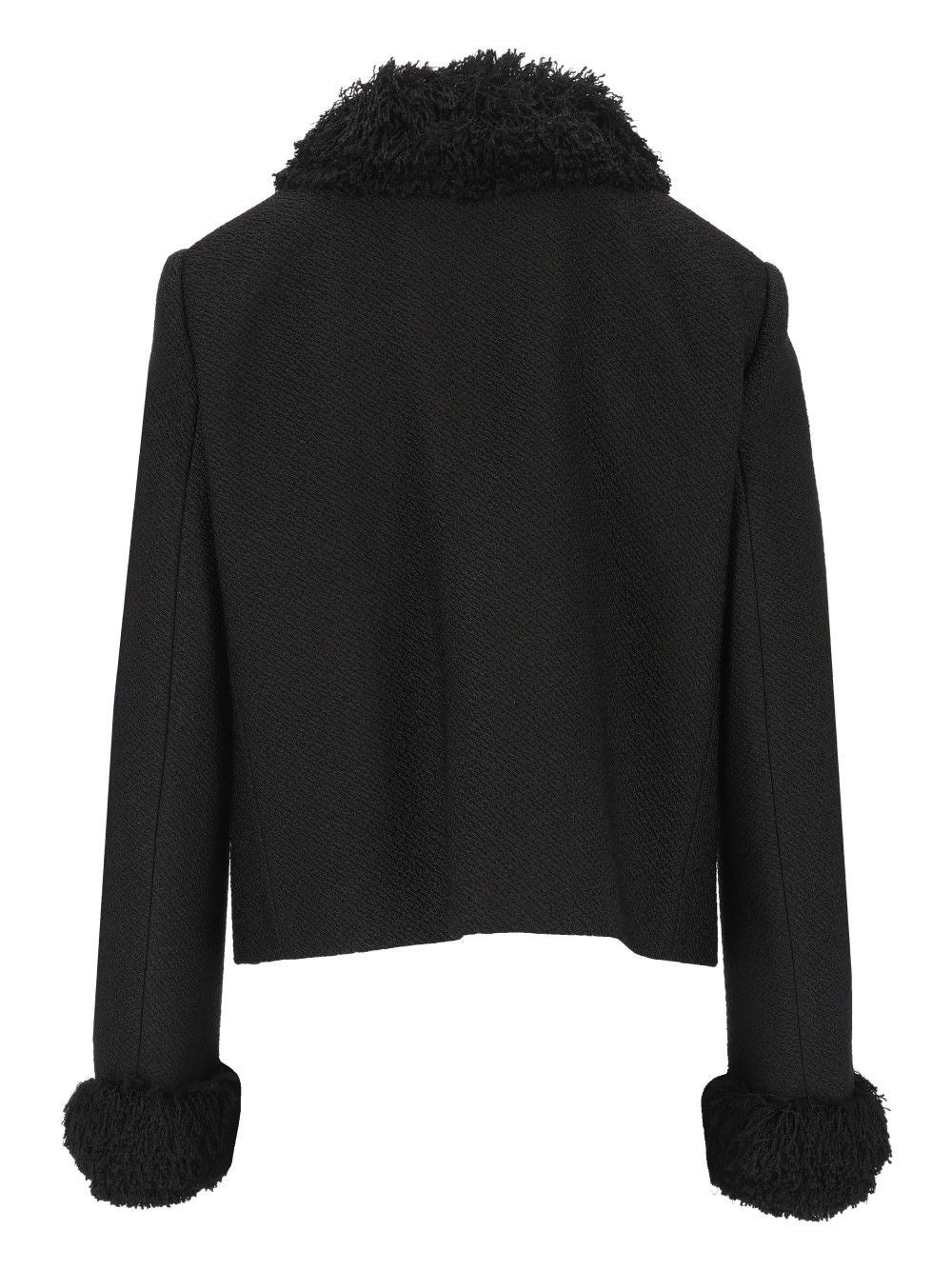 Celine Women Chasseur Jacket In Viscose And Natté Wool