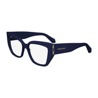 Salvatore Ferragamo Eyeglasses Square Full Rim, Navy Blue Frame and Clear Demo Lens Lens SF2972414