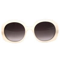 Celine Sunglasses Round Full Rim, Milky Cream Frame and Roviex Gradient Lens CL40242I25K
