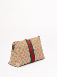 Gucci Gucci Men `Gg Coated Web` Pouch