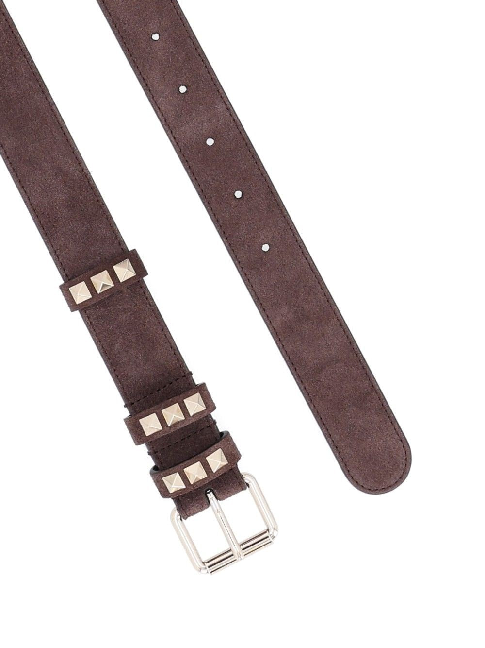 Valentino Garavani Women Rockstud Suede Belt