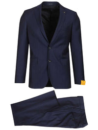 Tagliatore Men Blue Pinstripe Suit