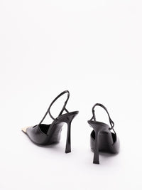 Saint Laurent Women Jeanne Slingback Pumps In Smooth Leather
