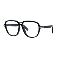 Dior Eyeglasses Aviator Full Rim, Shiny Havana Frame and Clear Demo Lens Lens DIORBLACKSUITOAI2000