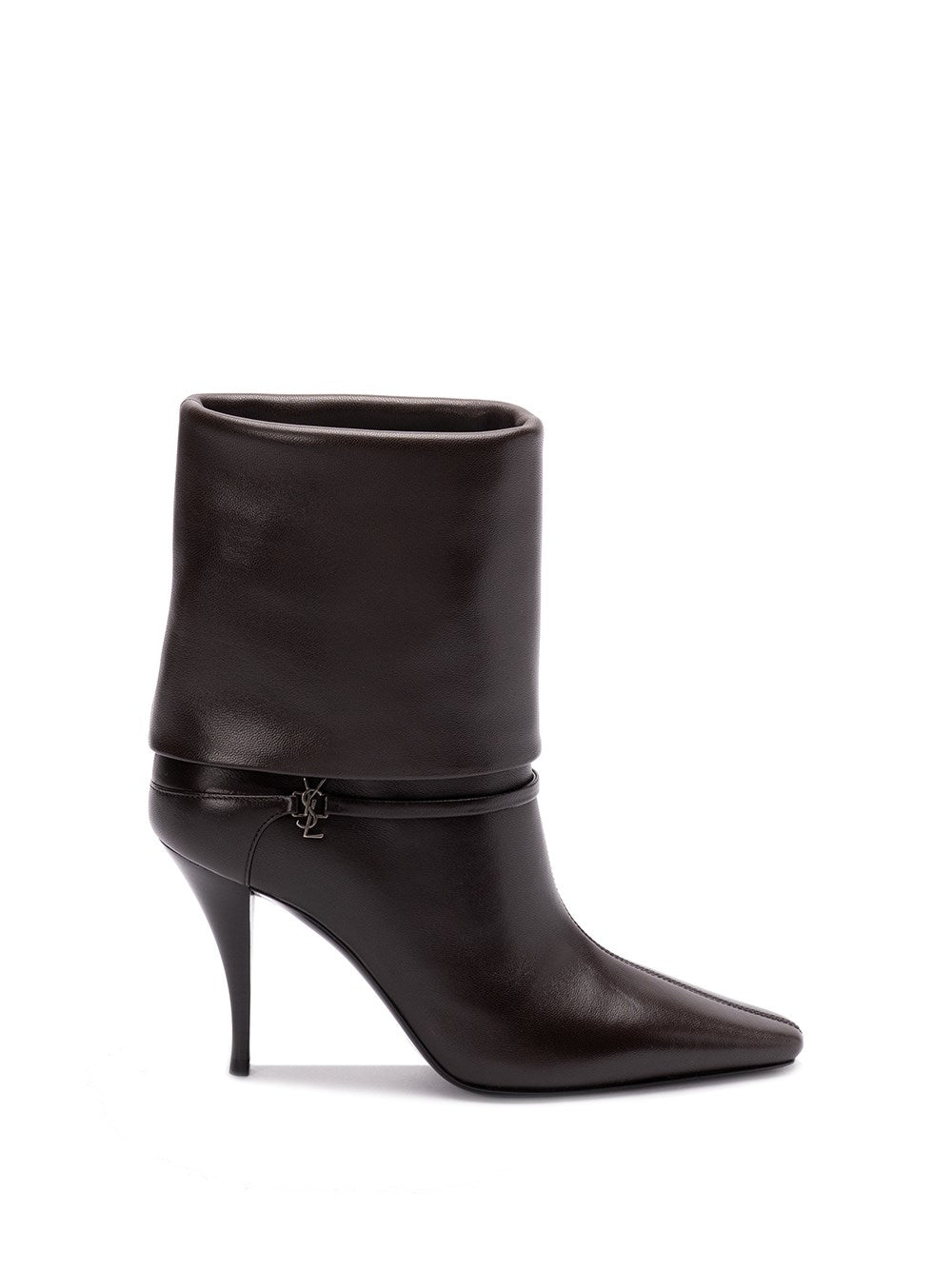 Saint Laurent Women Niki Booties In Smooth Leather
