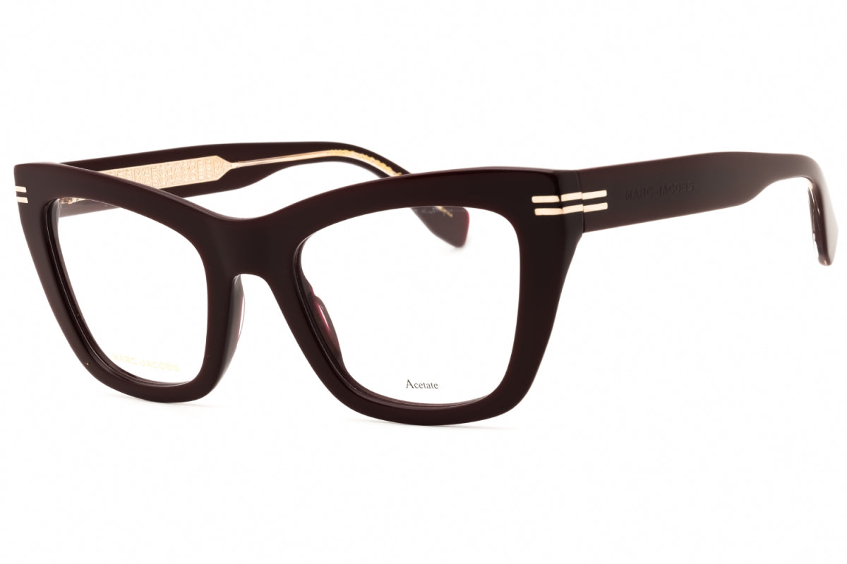 Marc Jacobs Marc Jacobs Eyeglasses Cat Eye Full Rim, Burgundy Frame and Clear Demo Lenses Lens MJ11140LHF00