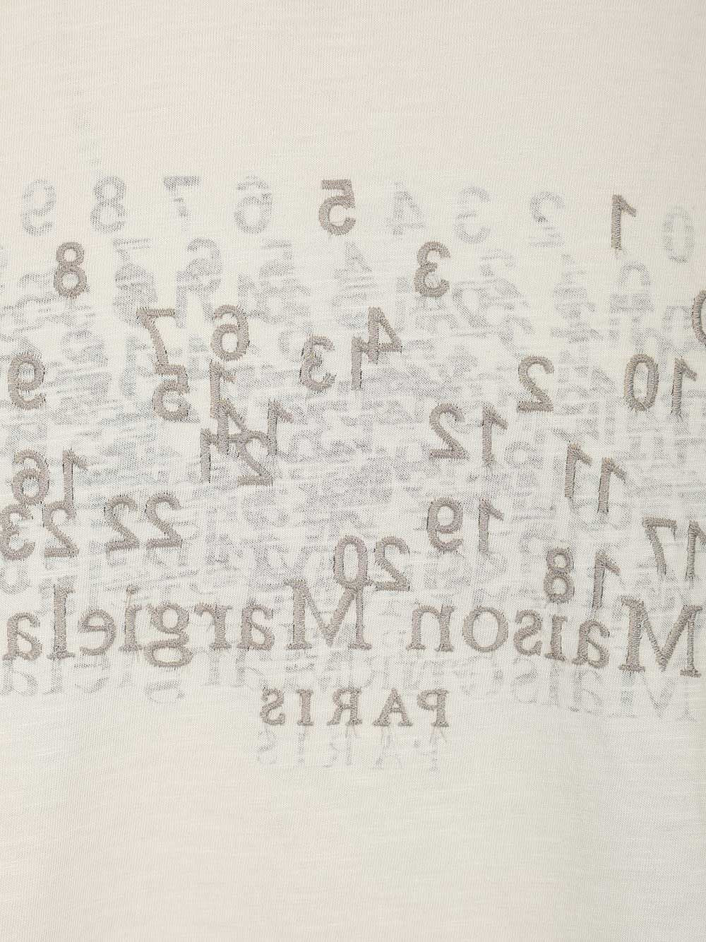 Maison Margiela Men Embroidered Cotton T-Shirt
