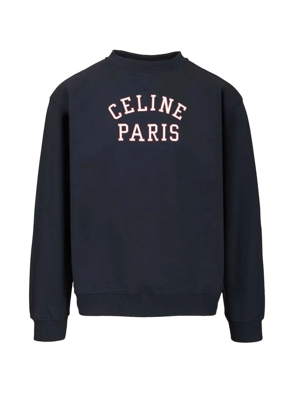 Celine Celine Men Crewneck Cotton Sweatshirt