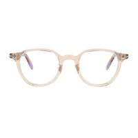 Tom Ford Eyeglasses Square Full Rim, Transparent Brown Frame and Clear Demo Lens Lens FT5857-D-B072