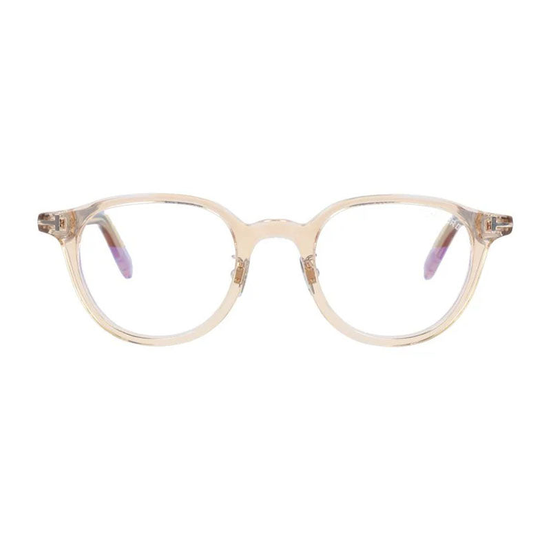 Tom Ford Eyeglasses Square Full Rim, Transparent Brown Frame and Clear Demo Lens Lens FT5857-D-B072
