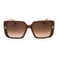 Marc Jacobs Marc Jacobs Sunglasses Square Full Rim, Beige Frame and Brown Gradient Lens MJ1121/S010AHA