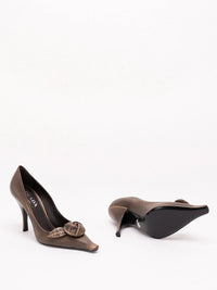 Prada Women Leather Slingback Pumps