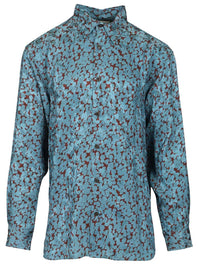Dries Van Noten Men Shiny Satin Shirt
