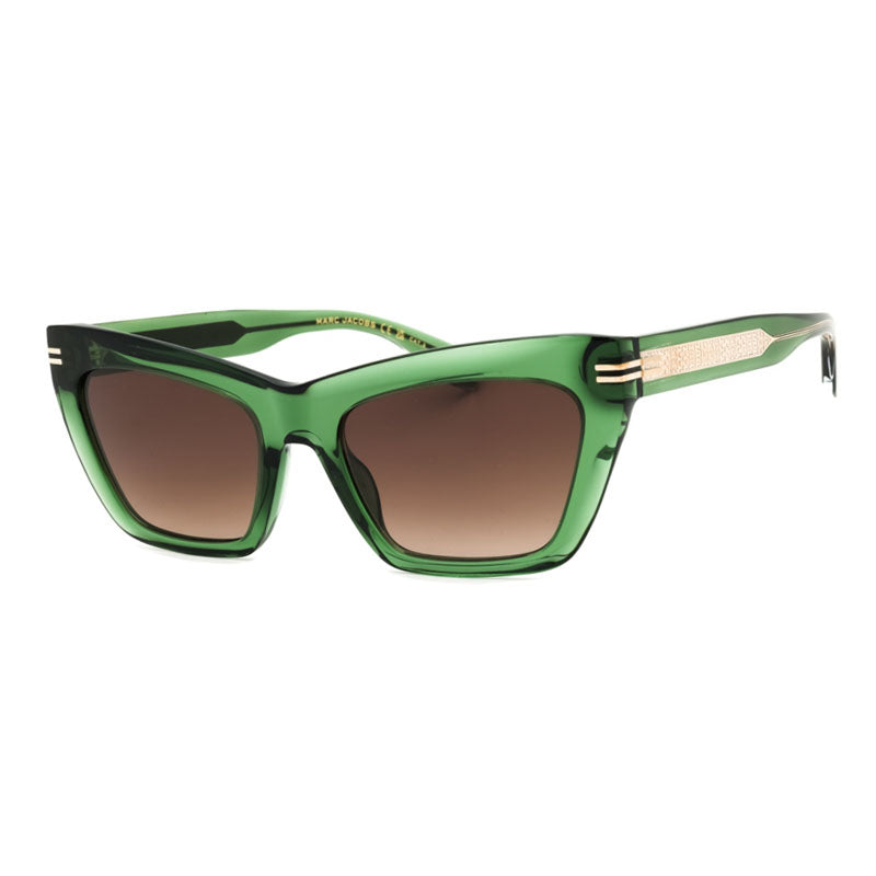 Marc Jacobs Sunglasses Cat Eye Full Rim, Green Frame and Brown Gradient Lens MJ1112/S01EDHA