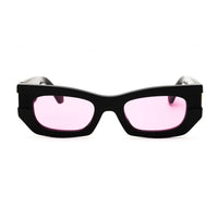 Off-White Sunglasses Cat Eye Full Rim, Grey Frame and Burgundy Lens OERI147BELLEVILLE0928