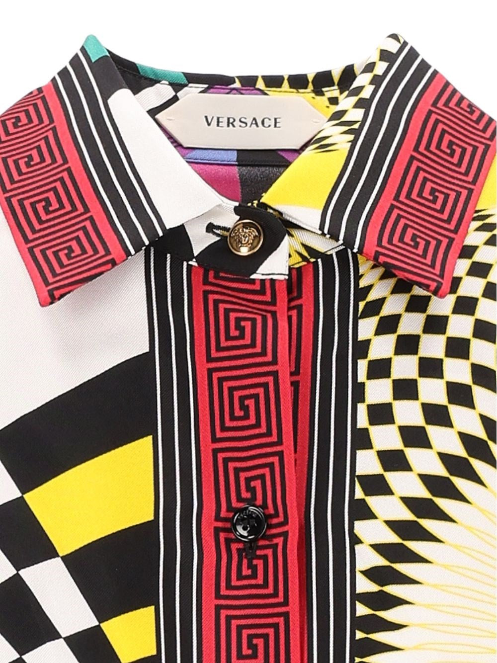 Versace Women Printed Silk Twill Shirt