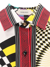 Versace Women Printed Silk Twill Shirt