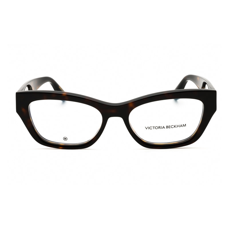 Victoria Beckham Eyeglasses Rectangle Full Rim, Black Frame and Clear Demo Lenses Lens VB2675001