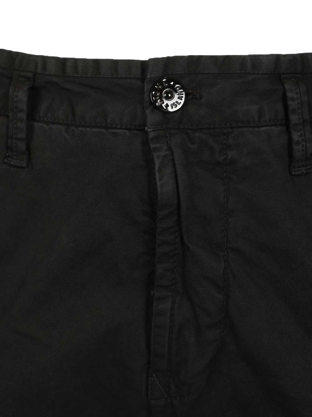 Stone Island Men Cargo Trousers In Broken Cotton Twill