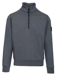 Stone Island Stone Island Men Organic Cotton Sweatshirt With Short Zip