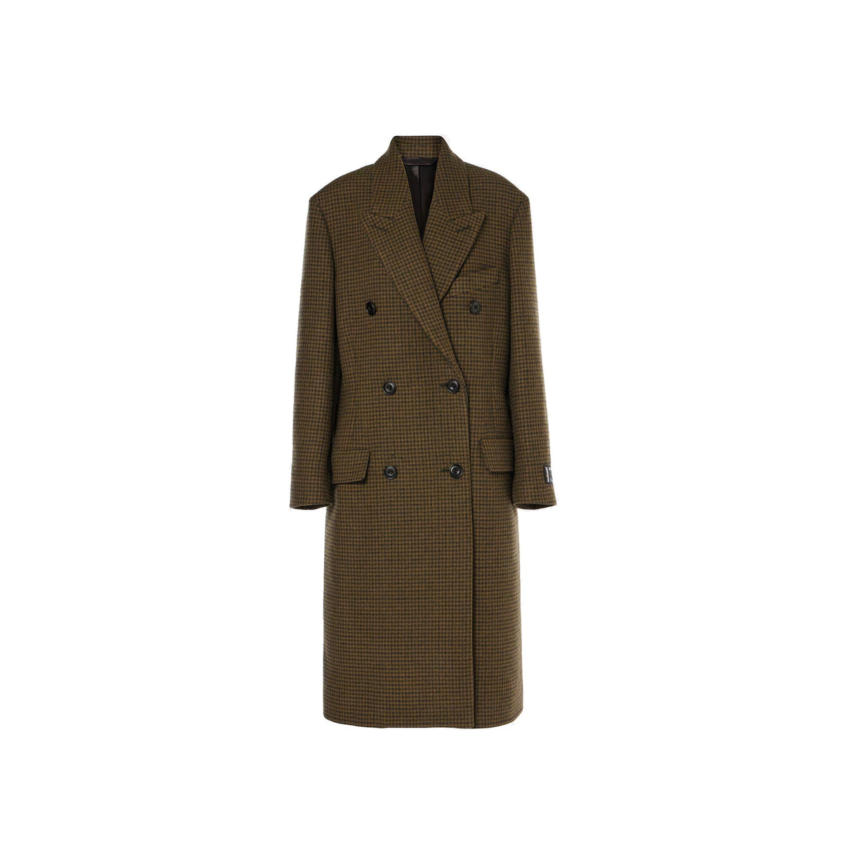 Acne Studios Acne Studios Checked Double-Breasted Wool Blend Coat Women