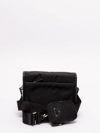 Prada Prada Men Re-Nylon And Saffiano Leather Shoulder Bag