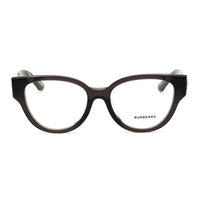 Burberry Eyeglasses Round Full Rim, Dark Havana Frame and Clear Demo Lenses Lens BE2421F3002