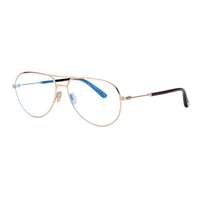 Tom Ford Tom Ford Eyeglasses Aviator Full Rim, Shiny Rose Gold Frame and Clear Blue Light Block Lenses Lens FT5829-B028
