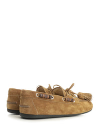 Miu Miu Women “Deck” Suede Loafers