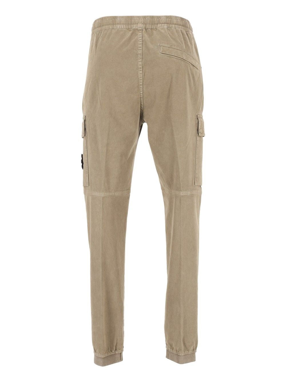 Stone Island Men Vintage-Effect Stretch Trousers