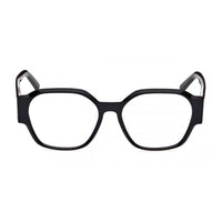 MCM Eyeglasses Rectangle Full Rim, Shiny Black Frame and Clear Demo Lenses Lens MW5008-D001