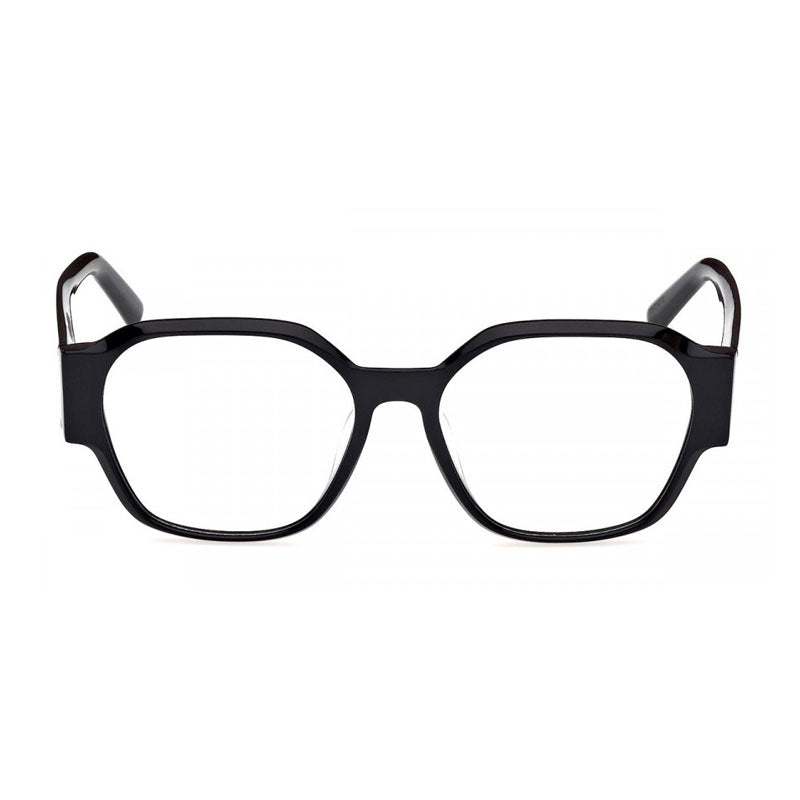 MCM Eyeglasses Rectangle Full Rim, Shiny Black Frame and Clear Demo Lenses Lens MW5008-D001