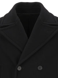 Fendi Men Wool And Angora Coat