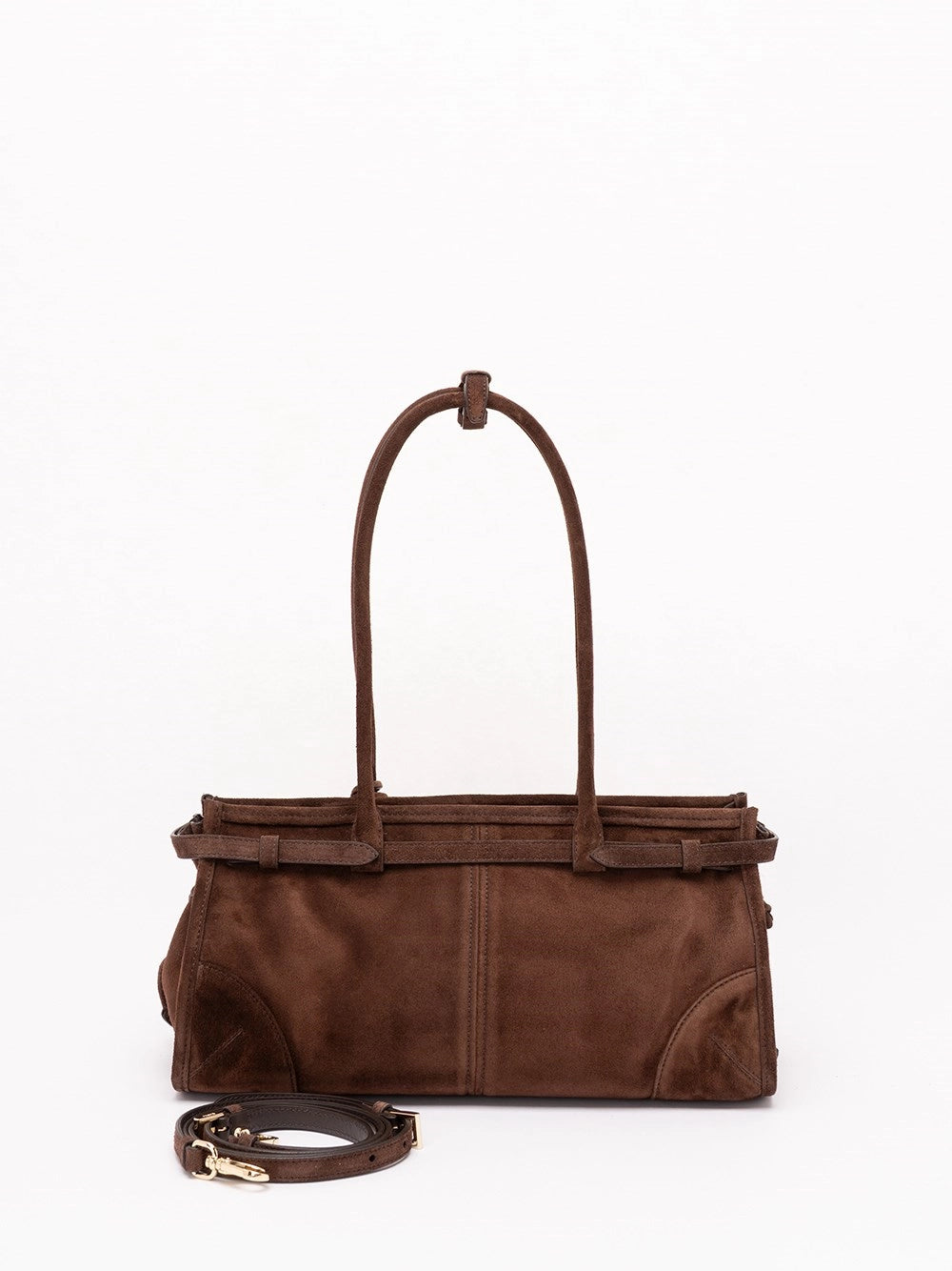 Prada Women Prada Bonnie Medium Suede Bag