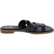 Gretta Womens Leather Slip On Slide Sandals
