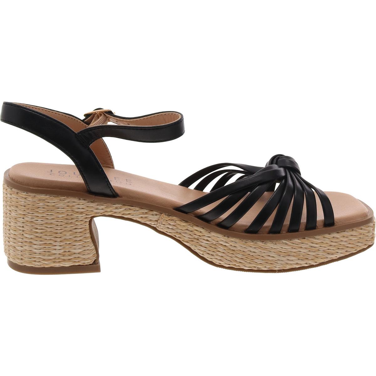 Hally Womens Faux Leather Strappy Slingback Sandals