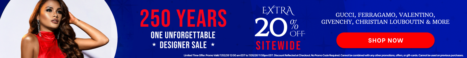 sitewide 20 percent off fourth of july sale