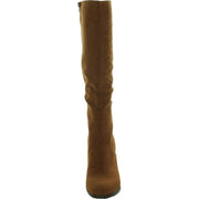 Addyy Womens Faux Suede Extra Wide Calf Knee-High Boots