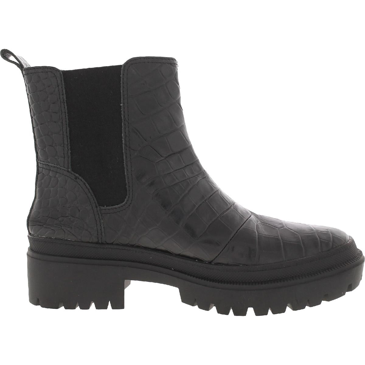 Emali Womens Nubuck Pull On Ankle Boots