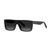 Marc Jacobs Sunglasses Rectangle Full Rim, Transparent/Black Frame and Dark Grey Gradient Lens MARCICON096/S0MNG9O