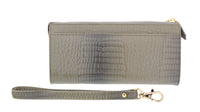 J&C J11-012 GRIGIO Grey Zippered Large Wallet
