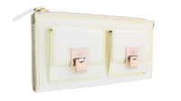 J&C J11-012 AVARIO Ivory Zippered Large Wallet