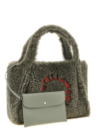 STELLA MCCARTNEY Stella Mccartney Women Shearling Logo Shopping Bag