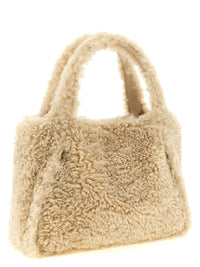 STELLA MCCARTNEY Stella Mccartney Women Shearling Logo Shopping Bag