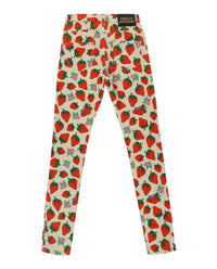 Gucci Womens Strawberry Skinny Leg Pants