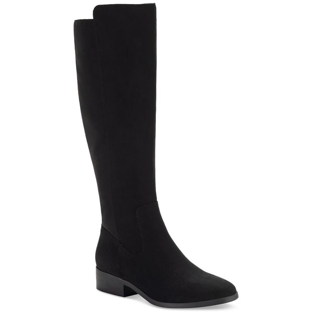 Charmanee Womens Faux Suede Riding Knee-High Boots
